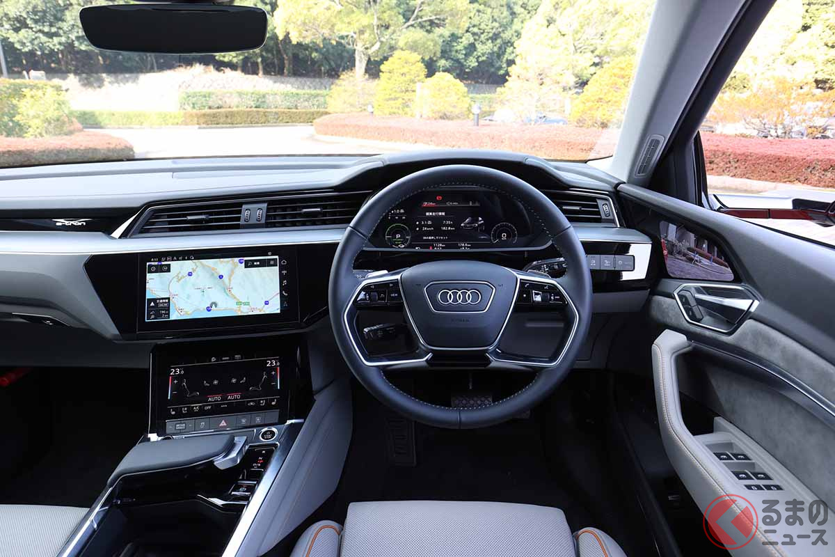 アウディ「e-tron 50 クワトロ アドバンスド」のインパネ
