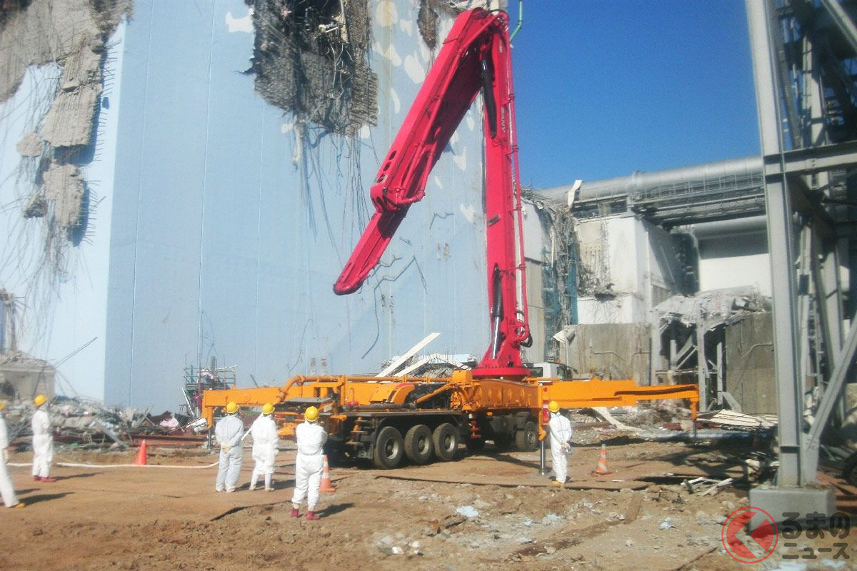 福島第一原発へ注水作業を行う当時の様子(写真提供:東京電力、WWB(株)、川添智弘、加藤ヒロト)