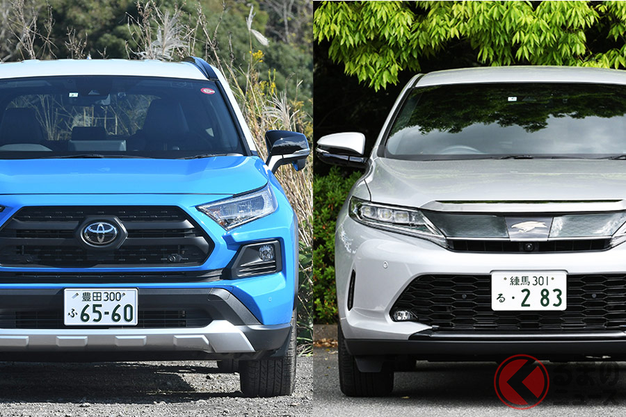 トヨタの異なる人気SUV。どっちが好み？