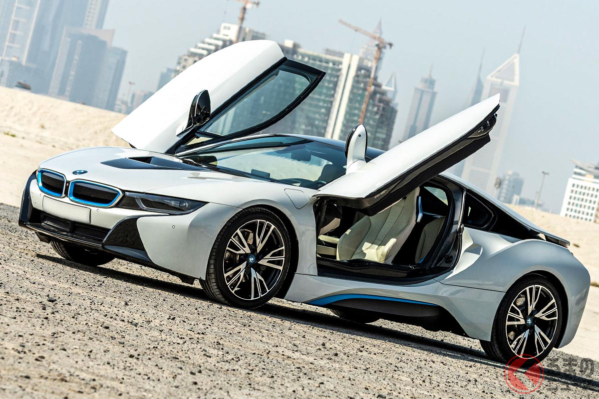 マラドーナが、2011年にUAEのクラブから監督として招聘されていた期間に所有していたBMW「i8」(C)2021 Courtesy of RM Sotheby's