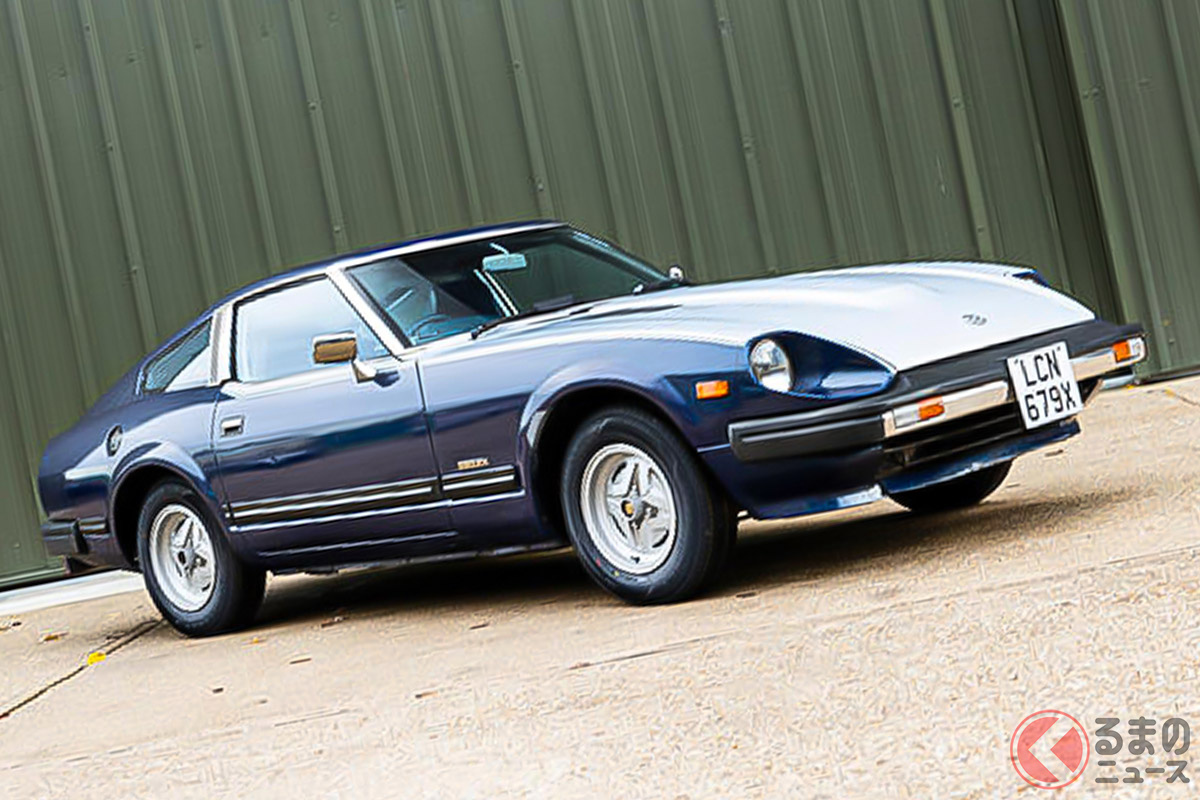 オリジナルのシルバーとブルーの2トーンカラーを纏った ダットサン「280ZX」(C)Bonhams 2001-2021
