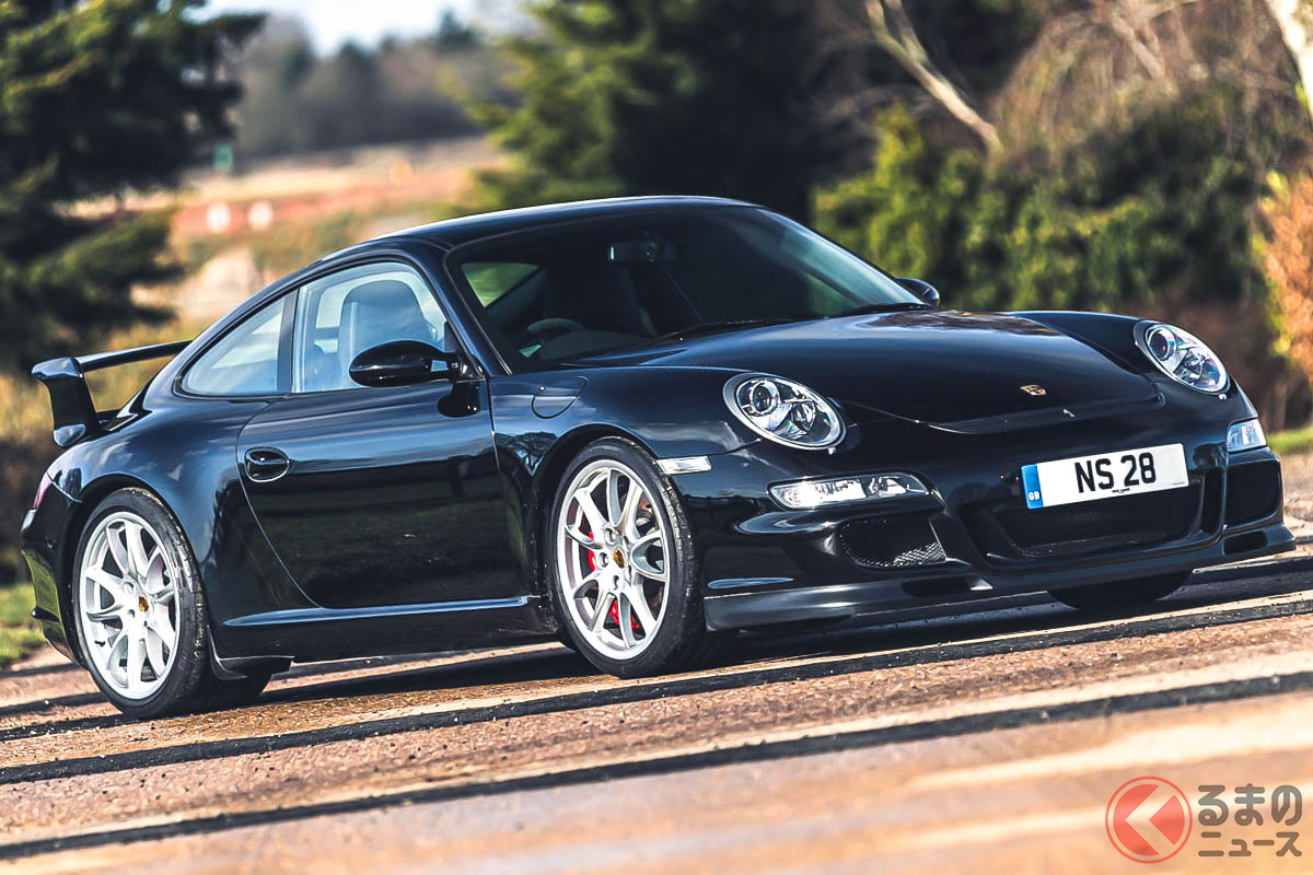 当時の資料によればエアロダイナミクスはゼロリフトと謳われていたポルシェ「911 GT3」(997型)(C)Silverstone Auctions Limited 2021