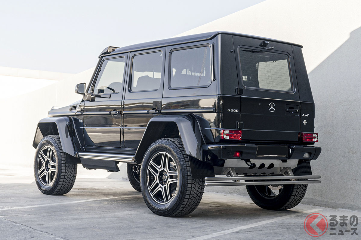 4輪Gクラス史上最高と謳われているメルセデス・ベンツ「G500 4×4スクエアード」(C)2021 Courtesy of RM Sotheby's