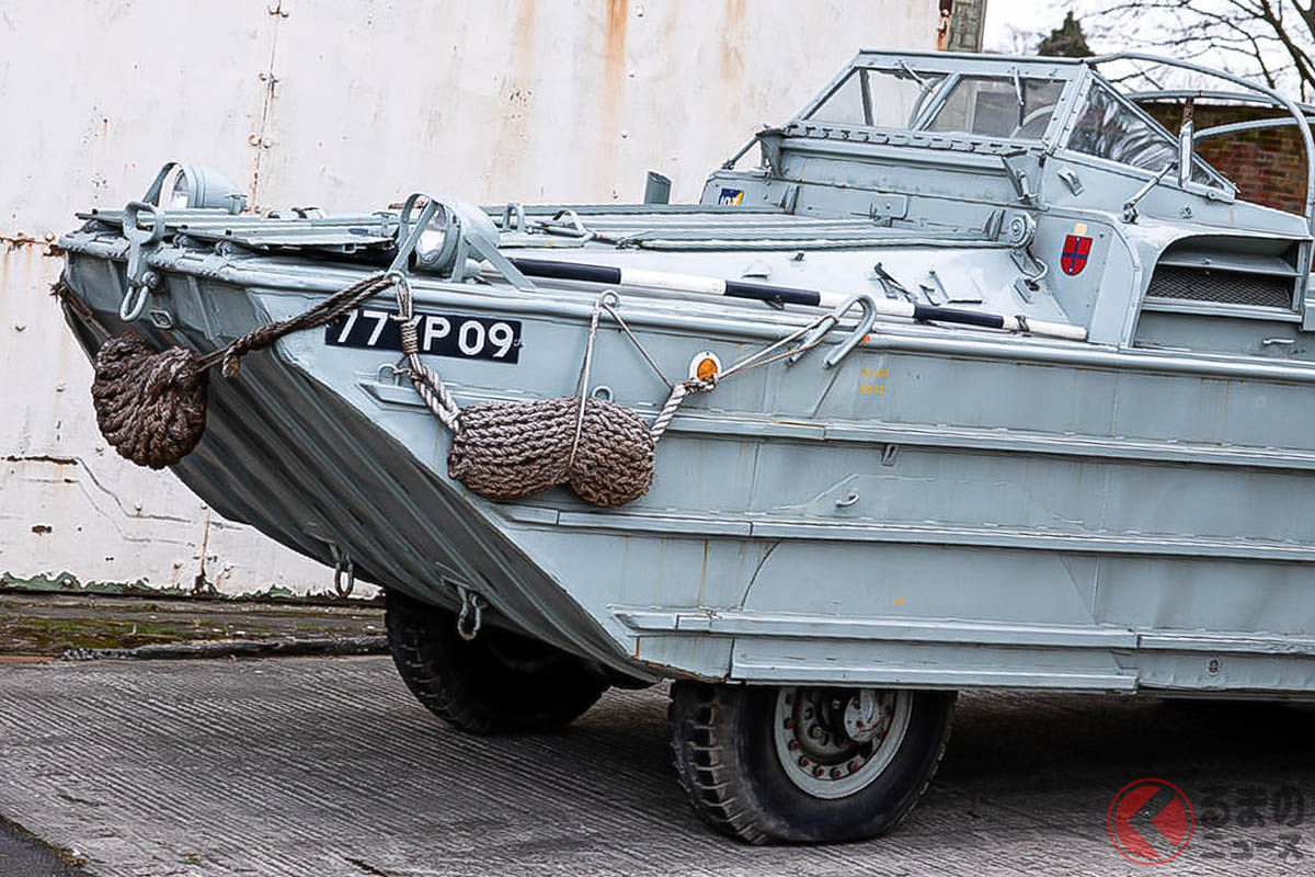 第二次世界大戦で活躍した水陸両用車GMC「DUKW 353」（C）Bonhams 2001-2021