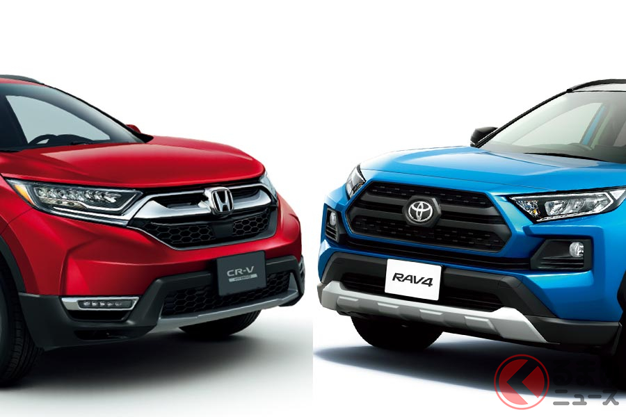 左:ホンダ「CR-V」/右:トヨタ「RAV4」