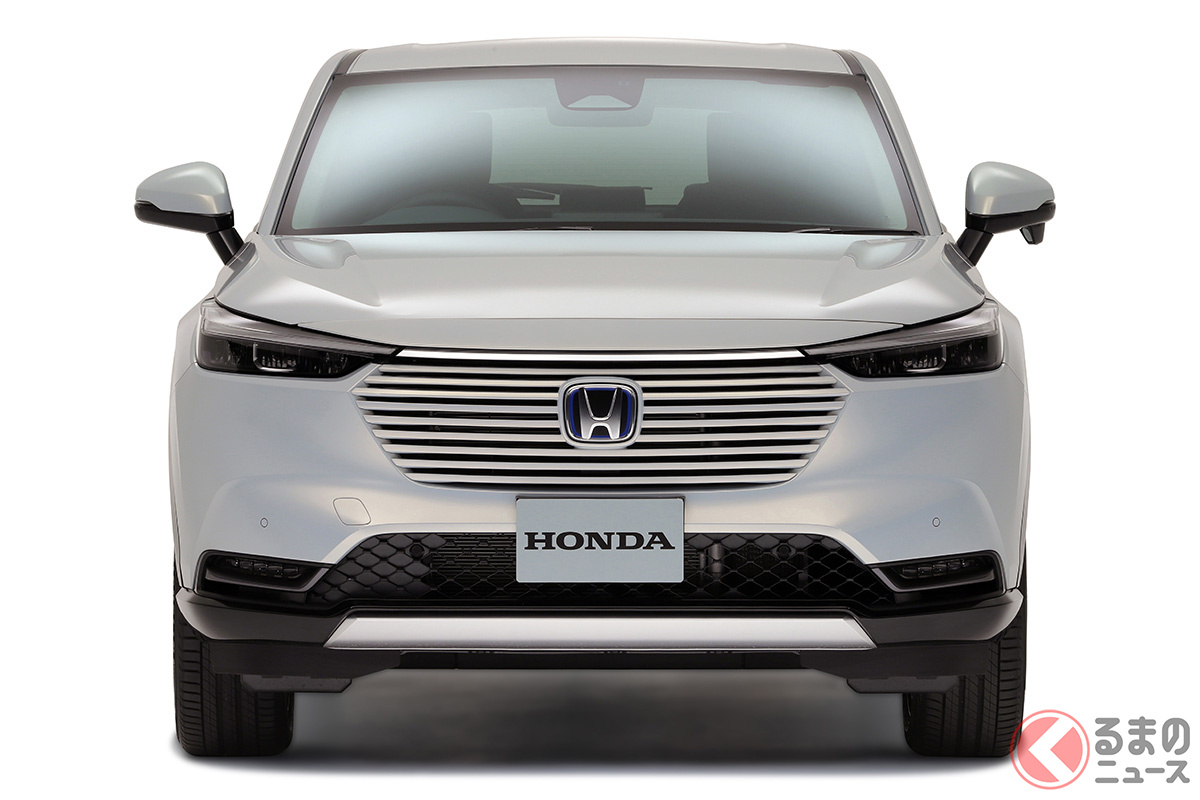 水平基調のデザインは最近のトレンドといえる(画像:ホンダ新型ヴェゼル)