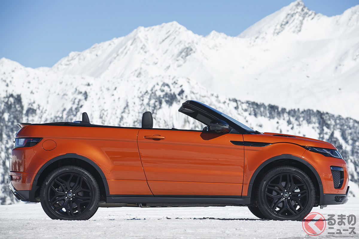 「イヴォーク」の大本命といえるのが、オープンモデルの「イヴォーク・コンバーチブル」だ