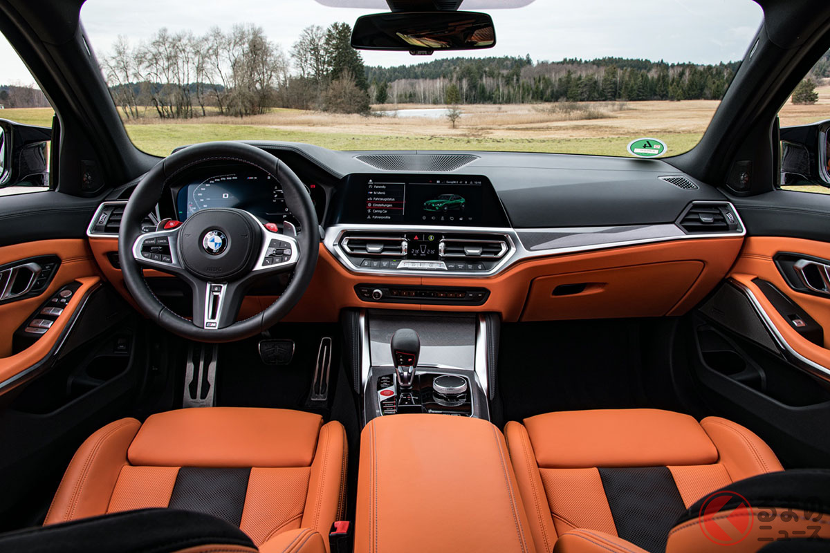 スポーティというよりラグジュアリーなテイストが色濃くなった「M3」のコックピット