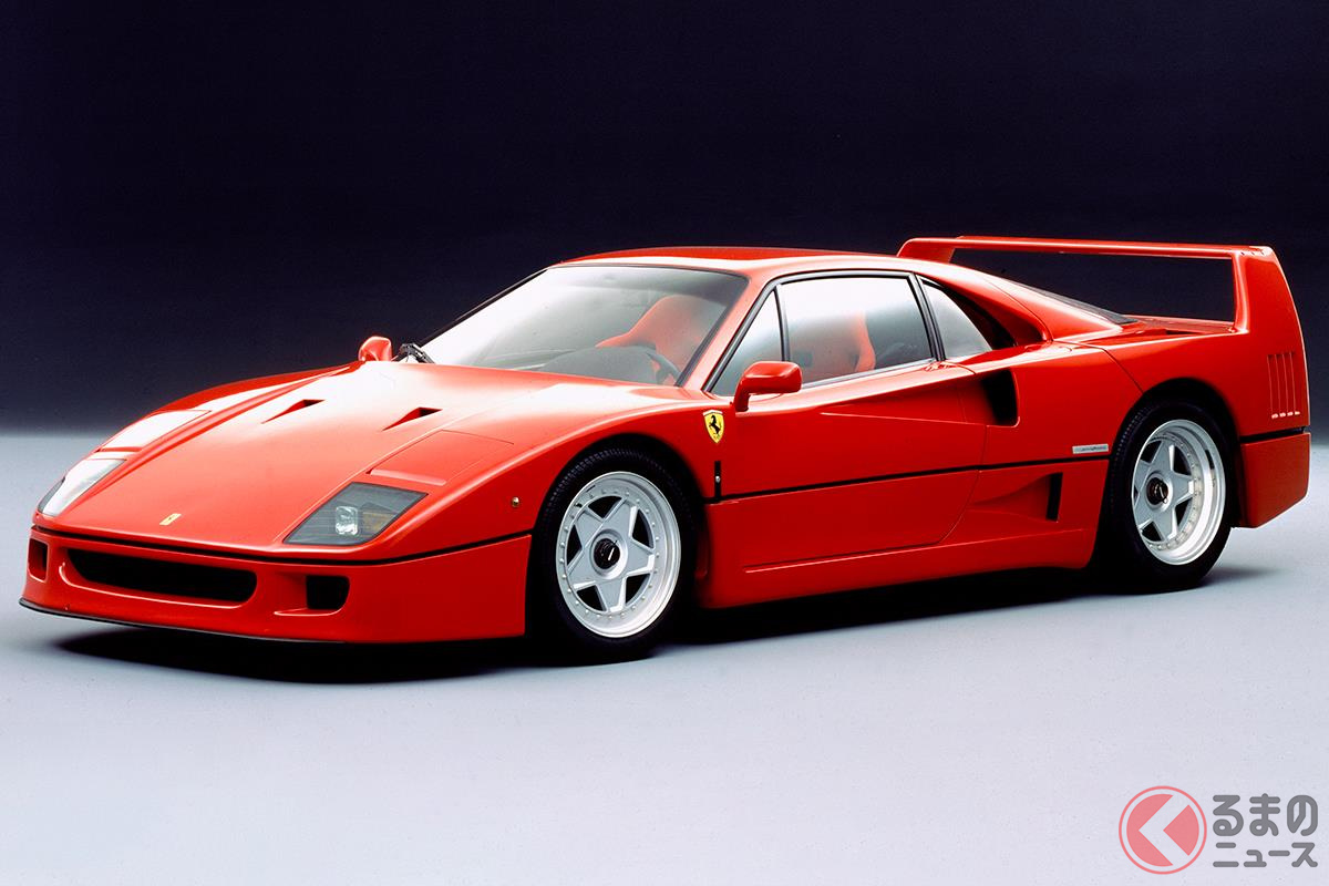 今では考えられないほど荒削りな面が魅力の「F40」