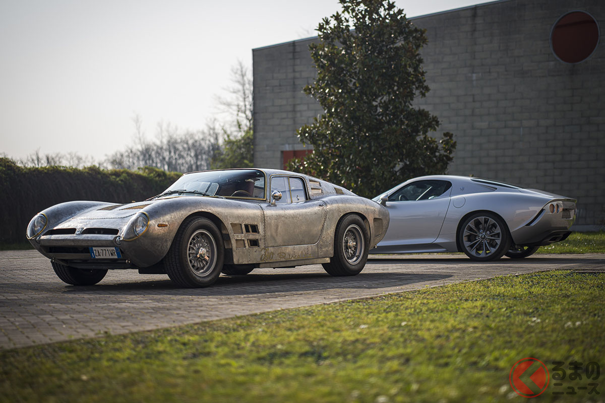 手前がイゾ・リヴォルタ「A3C」、その奥にイゾ・リヴォルタ「GTZ」’(2020年)