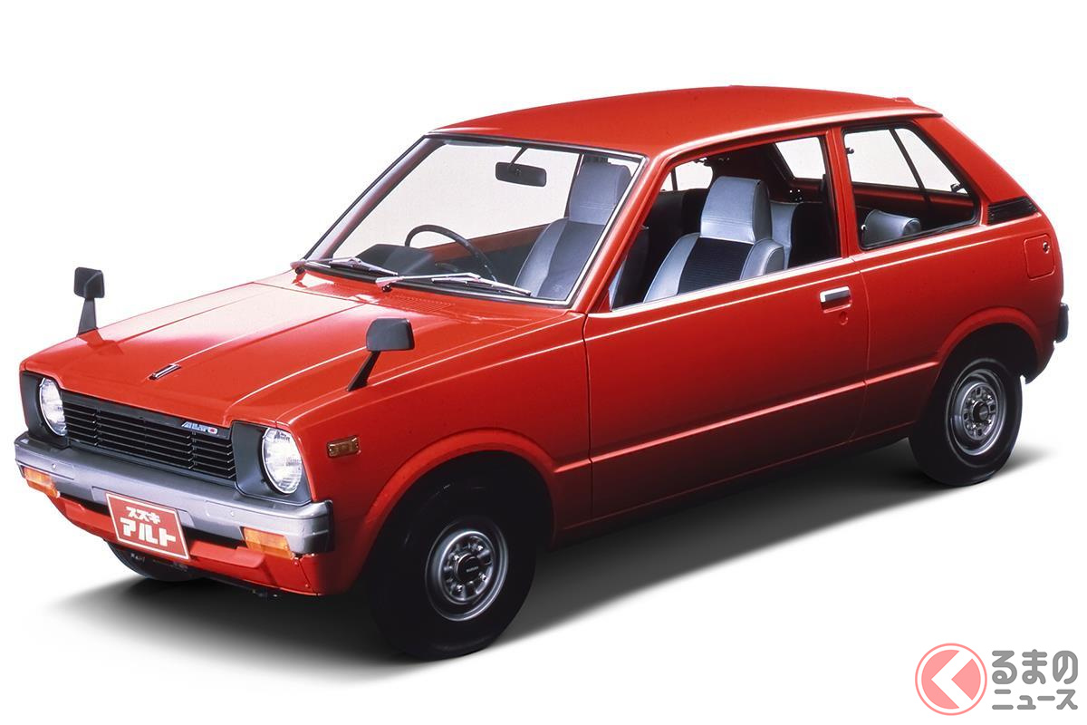 47万円という当時でも驚異的な低価格を実現した初代「アルト」
