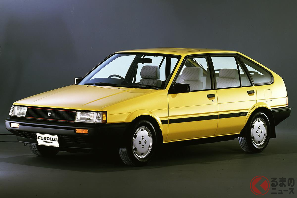 シリーズ初のFF化と共に初の5ドアハッチバックモデルだった「カローラ リフトバック」