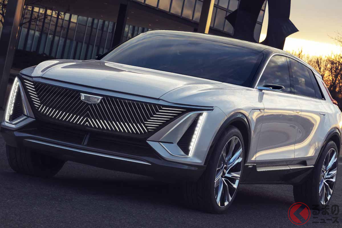 キャデラックの新型電動SUV「リリック」。