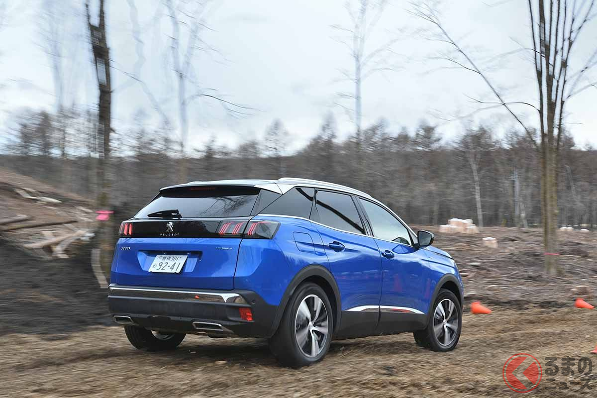 プジョー「3008GT ハイブリッド4」のオフロードでの走り