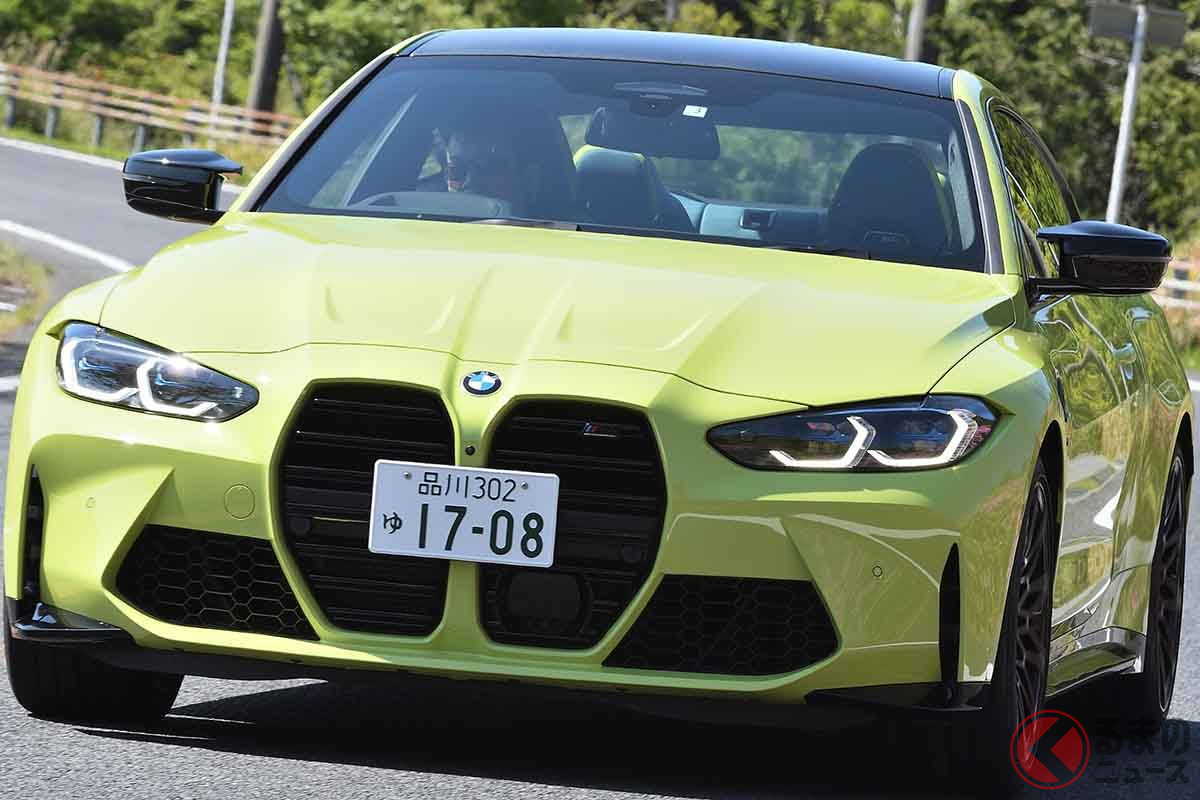 BMW「M4クーペ コンペティション」の走り。ボディカラーはサンパウロ・イエロー