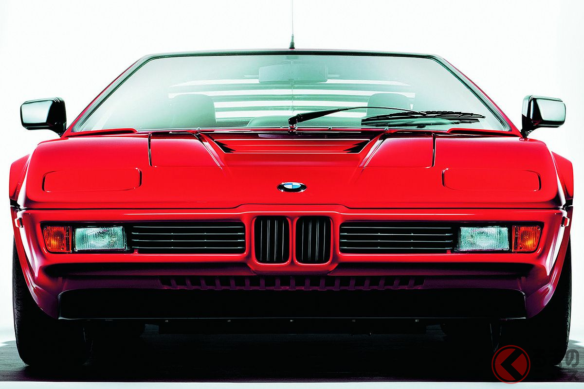 BMW M社が開発したBMW初のスーパーカー「M1」。1978年から1981年にかけて製造された