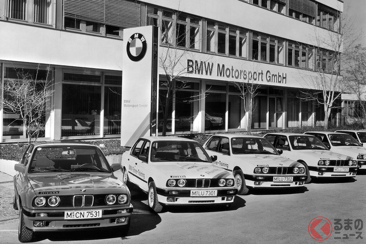 1972年当時のBMW M社。当時は「BMW モータースポーツ社」という名前だった