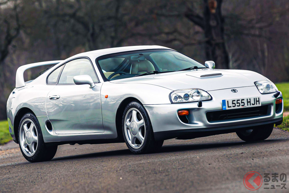 英国で正規販売された「スープラ」は、メンテナンスもしっかりされており、予想落札価格を上回るハンマープライスだった(C)Silverstone Auctions Limited 2021