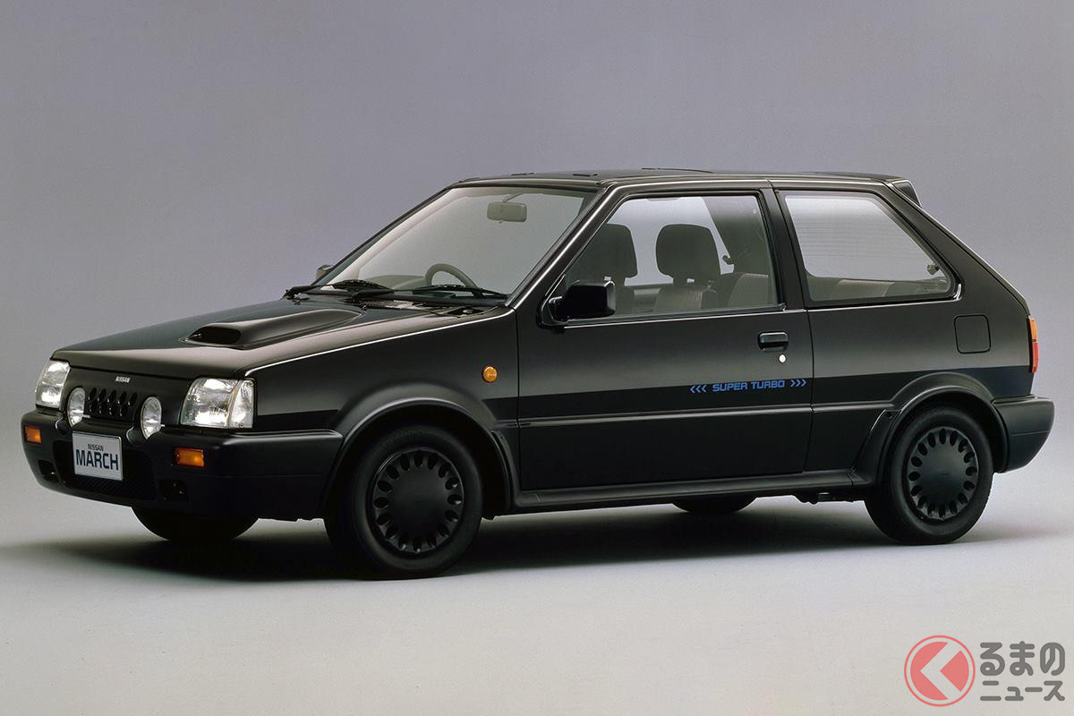 全回転域で高性能を目指したツインチャージャーエンジンを搭載する「マーチ スーパーターボ」