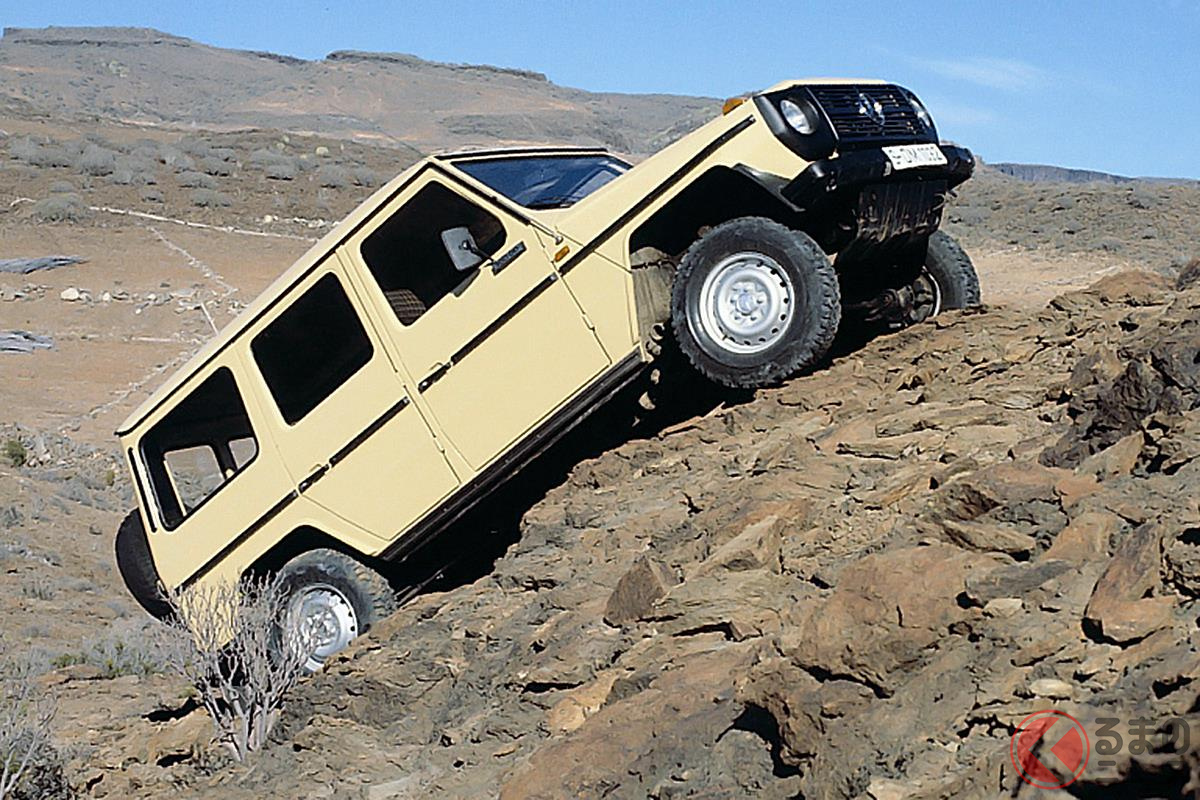軍用車から派生して高い悪路走破性を発揮した「Gクラス」