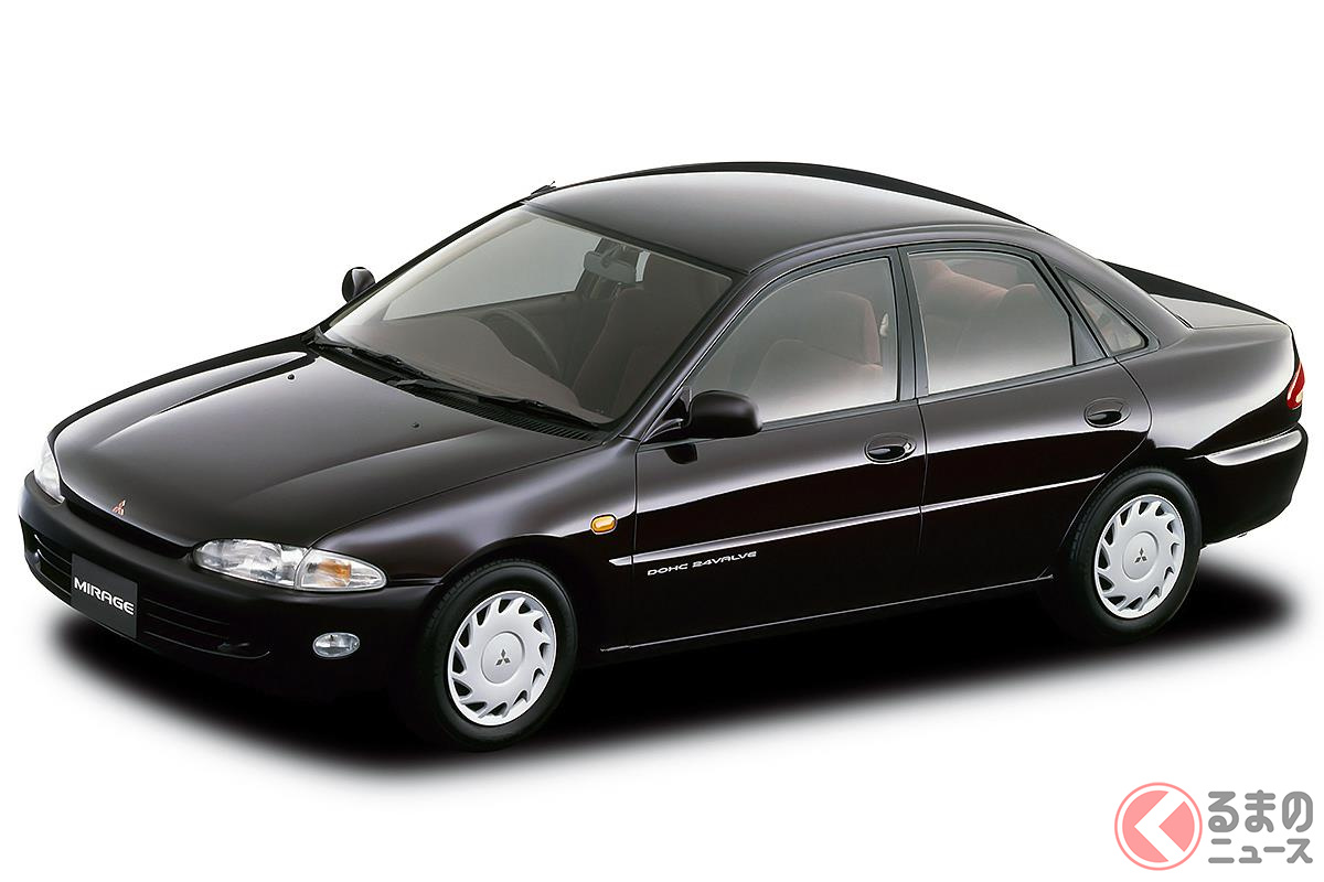 1.6リッターV6という今では考えられないエンジンを搭載した4代目「ミラージュ」