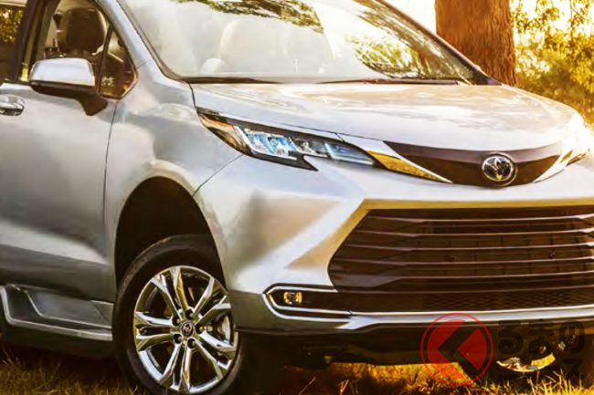 全長5m級トヨタミニバン シエナ がノッポに変身 かさ上げされた北米背高仕様の正体は くるまのニュース 全長5m級トヨタミニバン シエナ がノッポに変身 かさ上げされた北米背高仕様の正体は くるまのニュース