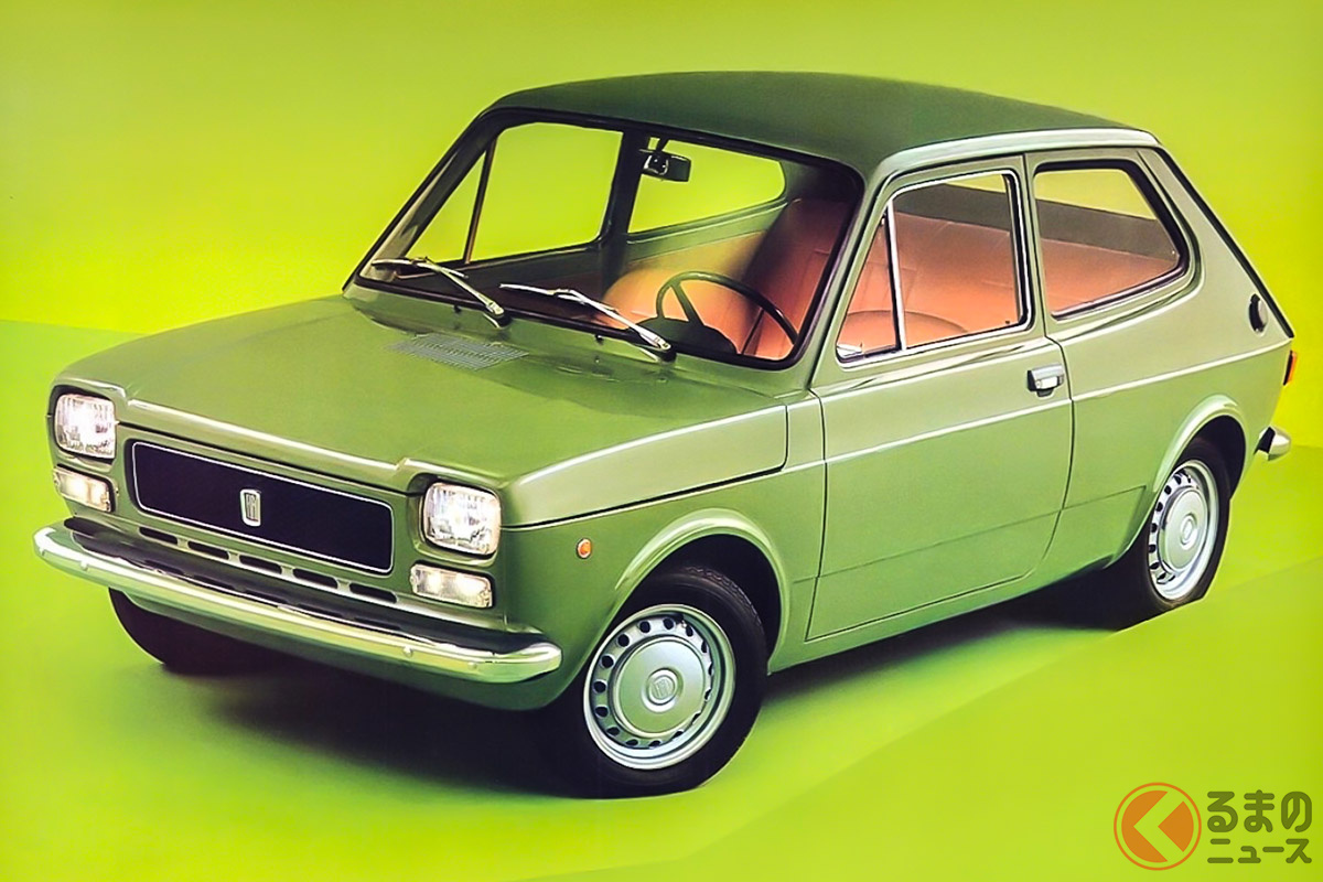 1971年、デビュー時のフィアット「127」の広報写真