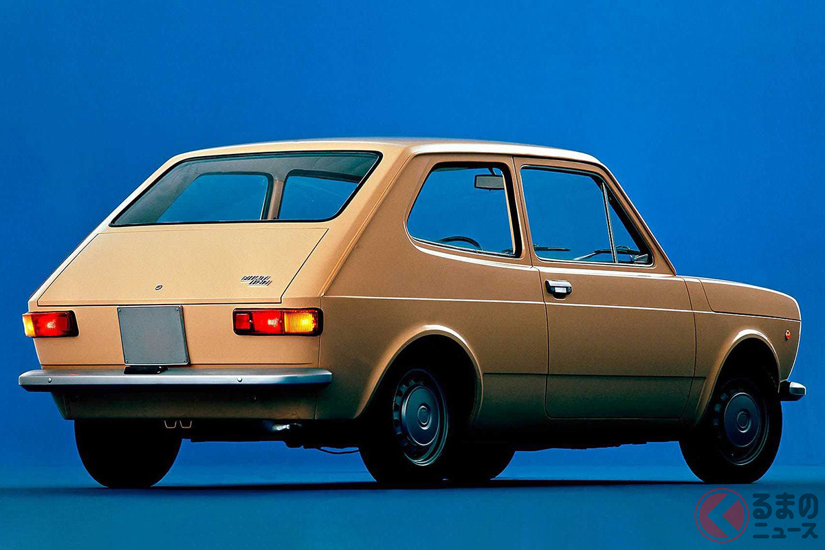 1971年、デビュー時のフィアット「127」の広報写真