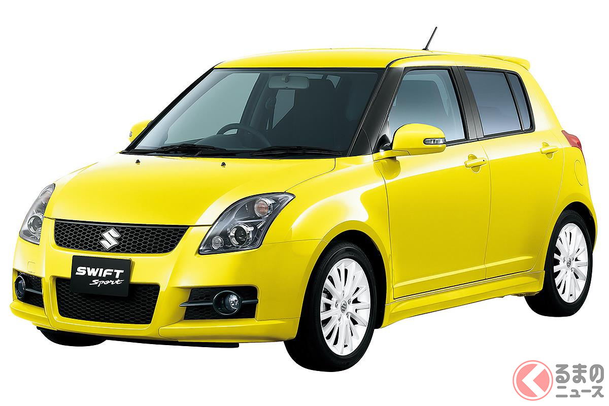スズキを代表するホットハッチで、走行フィーリングが好評価だった2代目「スイフトスポーツ」