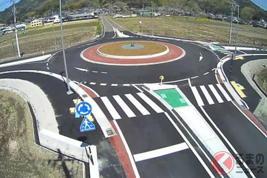 静岡県焼津市のラウンドアバウト