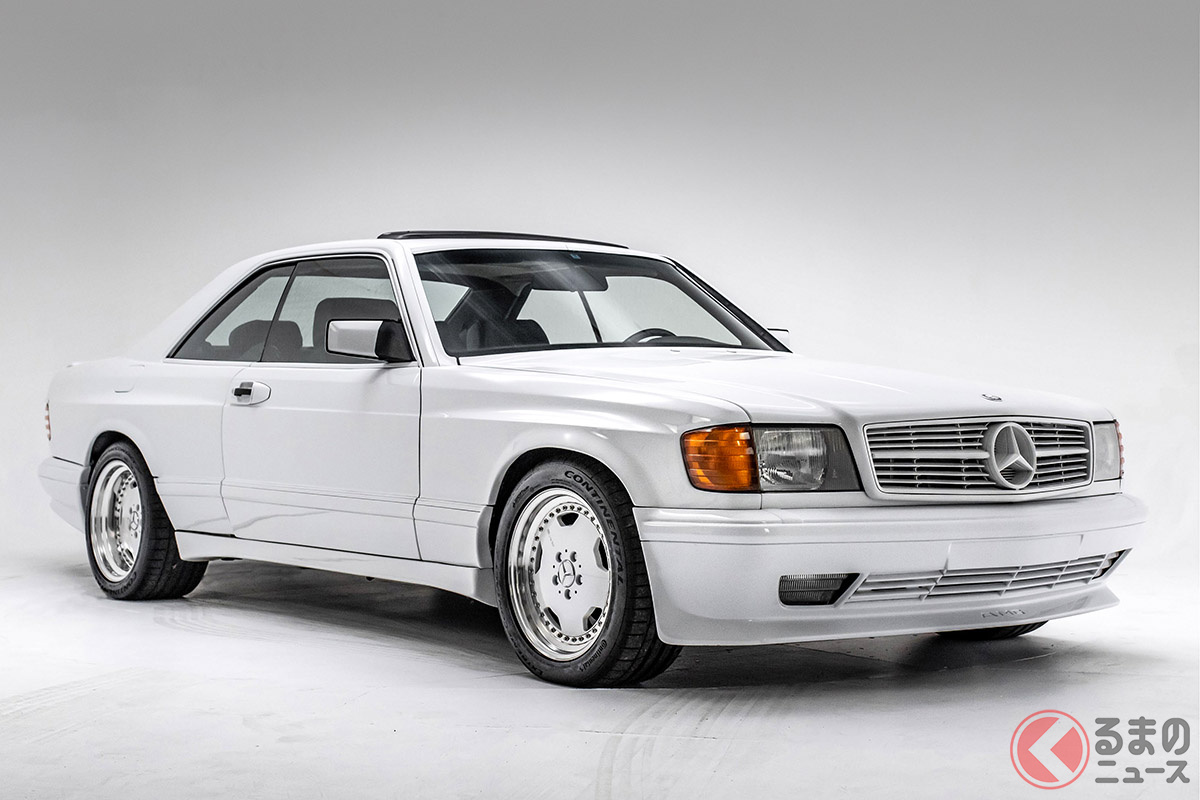 AMGジャパンでワイドボディ化され、エンジンも6リッター化された「500 SEC」(C)2021 Courtesy of RM Sotheby's
