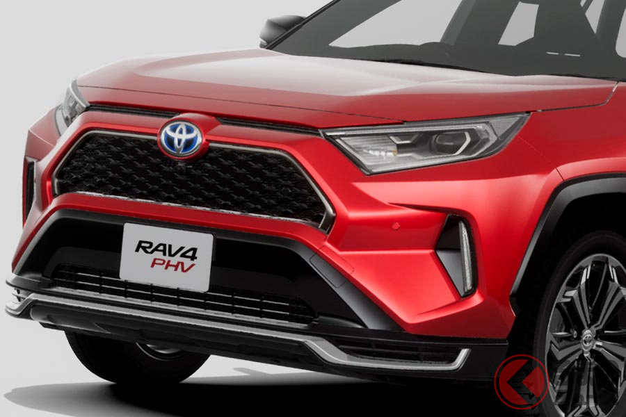 トヨタがsuvをスポーツカーに 306馬力の新型 Rav4 Phv 発売 バッジも青から赤で概念変える くるまのニュース