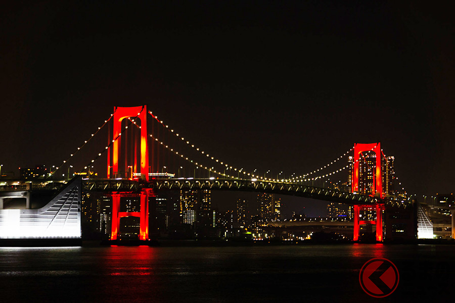 東京アラートの象徴 レインボーブリッジ初 赤 点灯見納めか コロナ禍での苦労とは くるまのニュース 2 東京アラートの象徴 レインボーブリッジ初 赤 点灯見納めか コロナ禍での苦労とは くるまのニュース 2