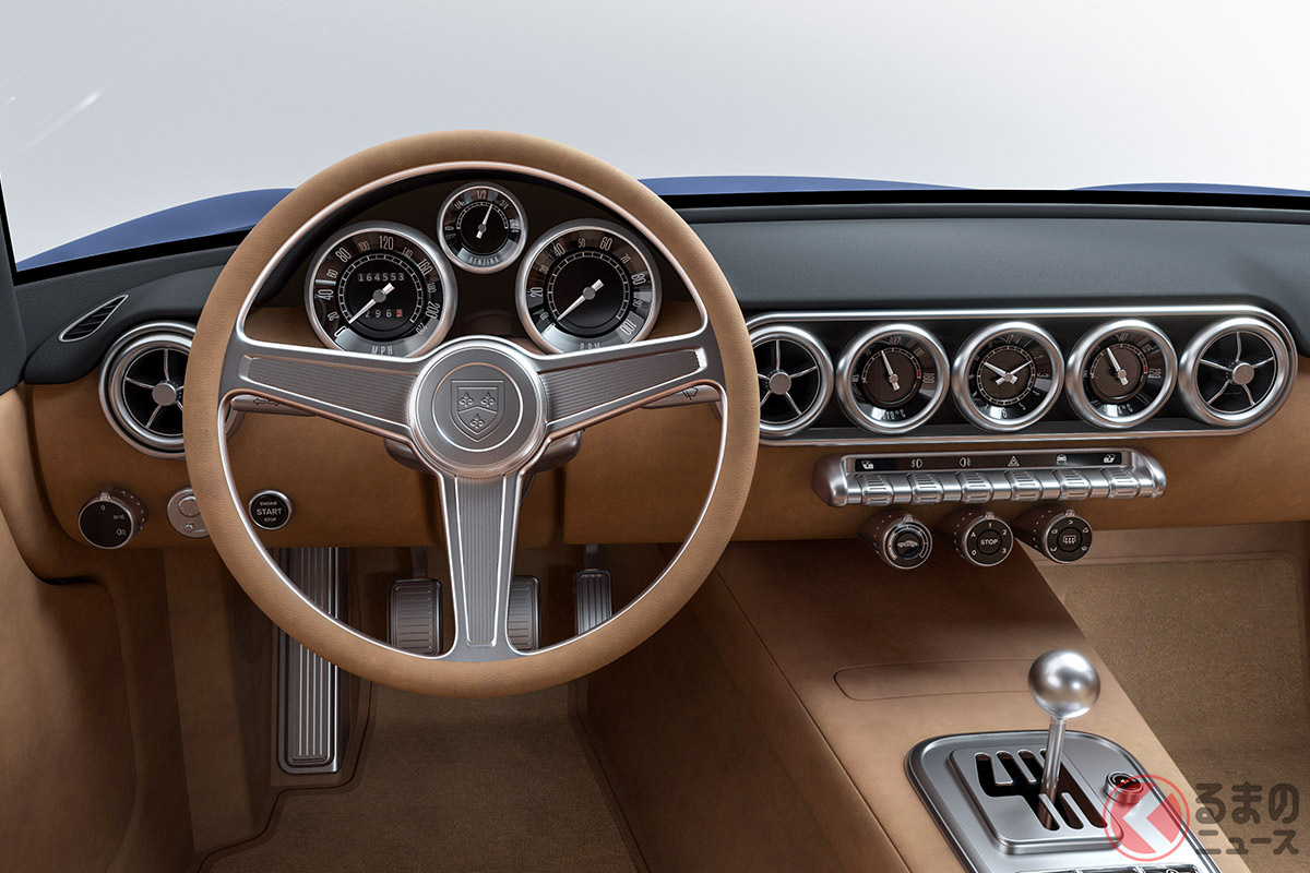 現代に蘇ったフェラーリ「250GT SWB」ともいうべき「RML SWB」のコックピットがついに明らかになった