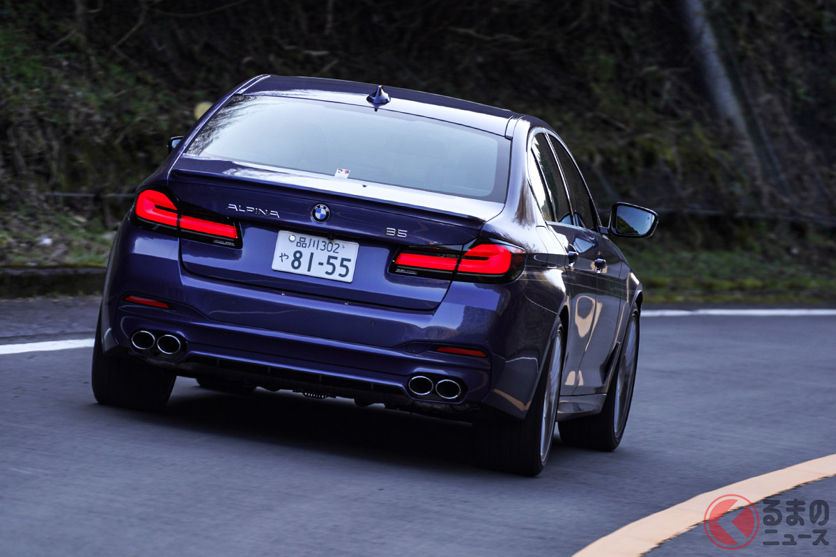 アルピナが好まれる理由。それはどのスピード域でも、粗のない上質な乗り心地を誇るところだ(C)柳田由人