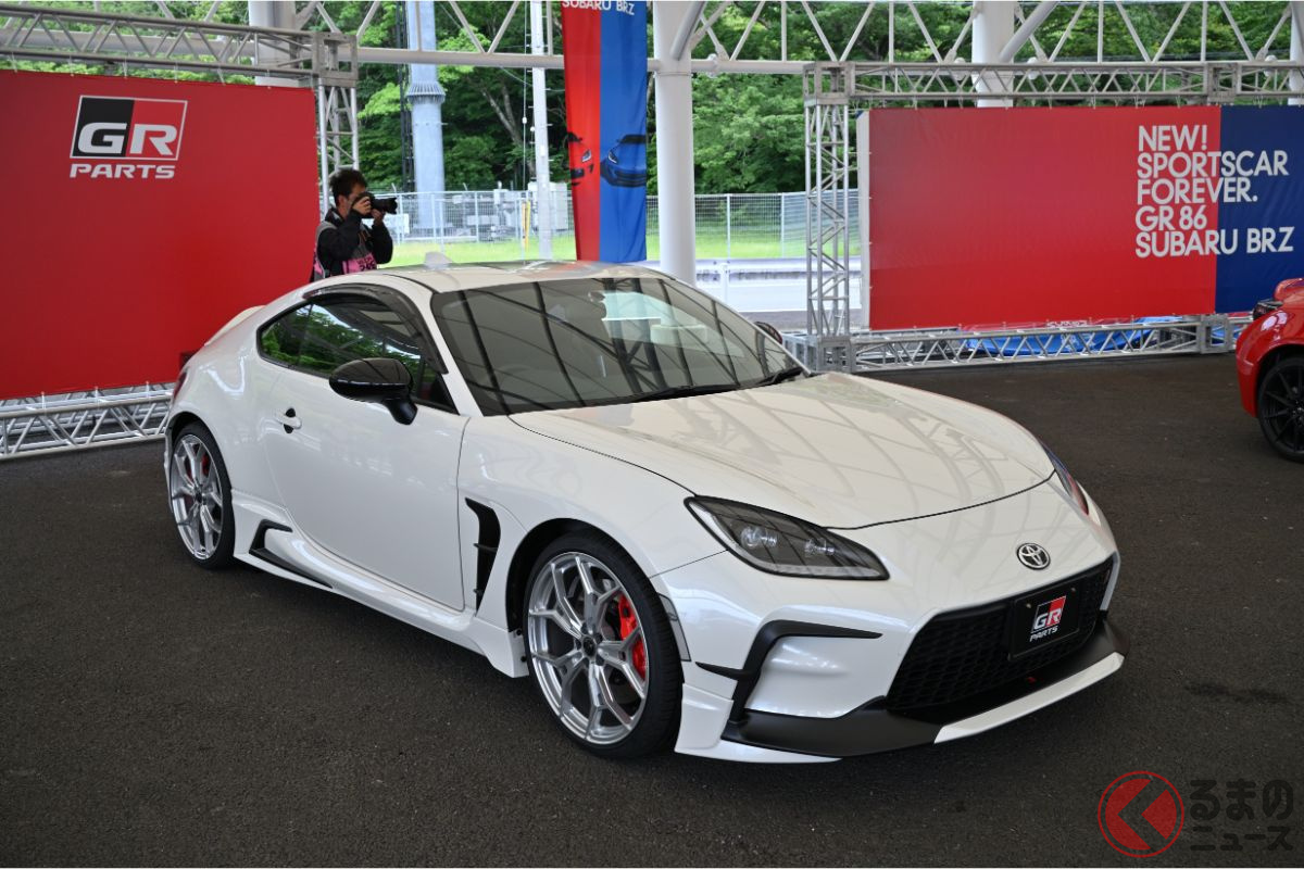 「GR86 パーツカスタマイズコンセプト」は市販に向けて具体化したものだが、「GRパーツコンセプト」のデザインを受け継いでいることがわかる