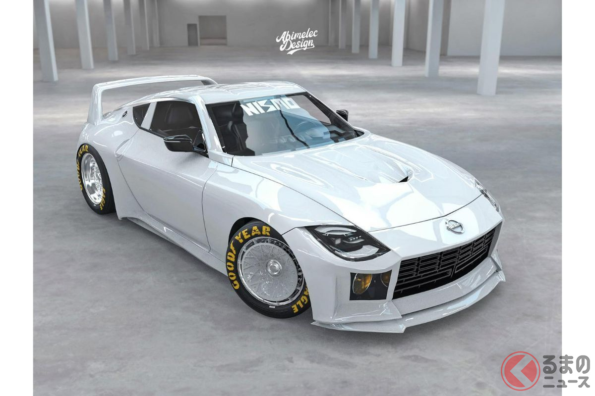 ド迫力ウイングがスゴい 次期型 フェアレディz のカスタム仕様がリアル過ぎる くるまのニュース ド迫力ウイングがスゴい 次期型 フェアレディz のカスタム仕様がリアル過ぎる くるまのニュース