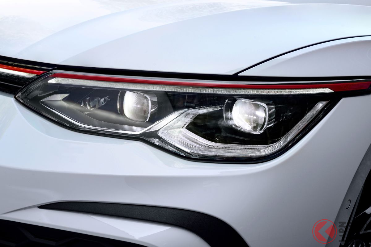 新型「ゴルフGTI」のLEDヘッドライト