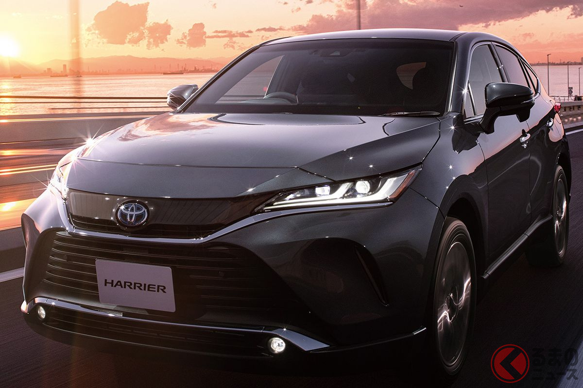 最近のヘッドライトではLEDが普及したことでデザインの自由度が高まった(画像はトヨタ「ハリアー」)