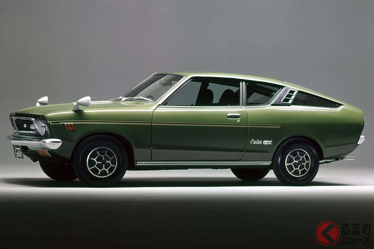 まさに流れるようなスタイリッシュなフォルムを採用した「サニー クーペ」