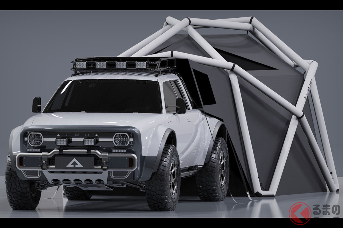 アルファのピックアップトラックEV「ウルフプラス クラウドブレイク」