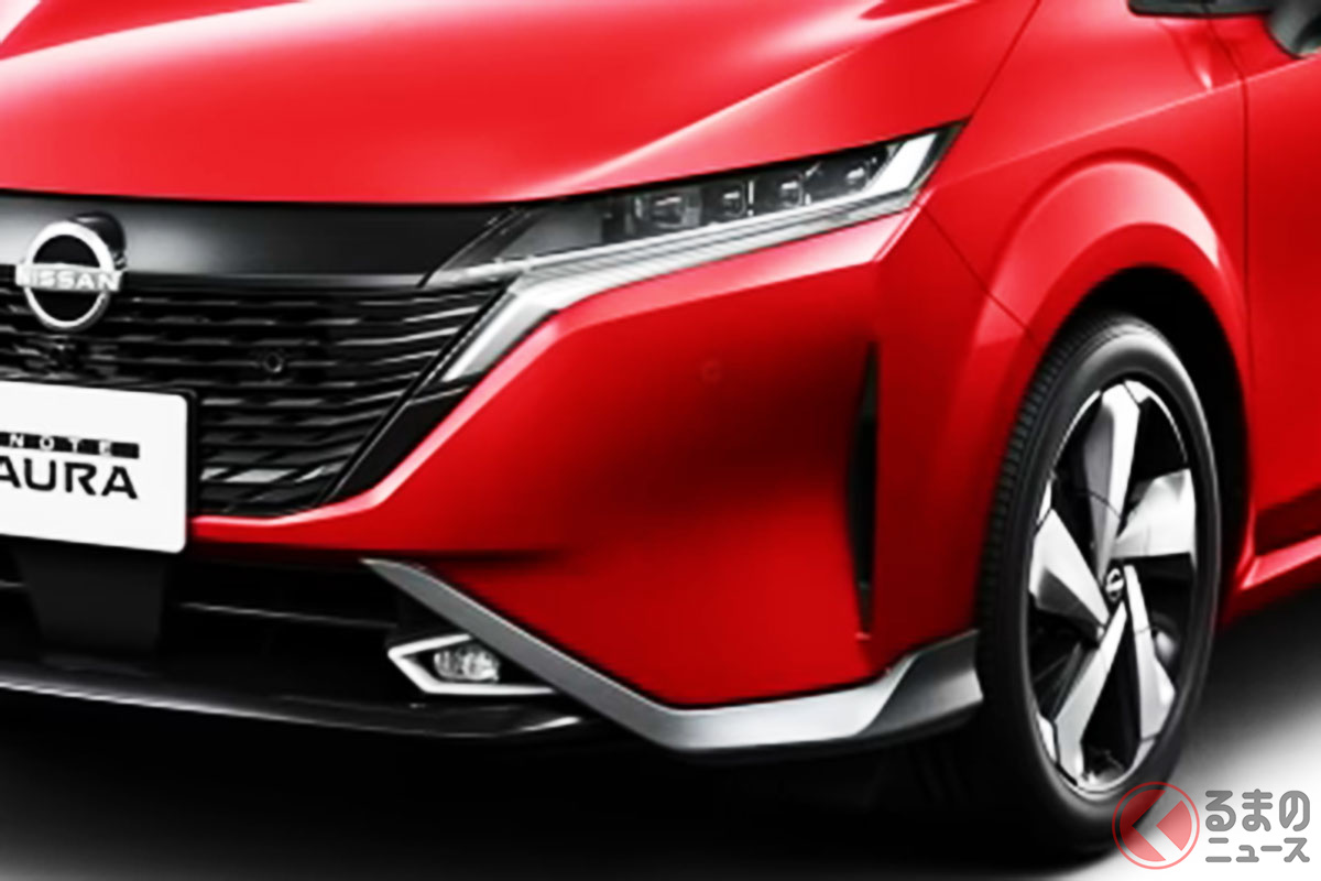 個性マシマシ 日産新型 オーラ 派手カスタム仕様を初公開 流れる光 延長仕様の姿とは くるまのニュース 個性マシマシ 日産新型 オーラ 派手カスタム仕様を初公開 流れる光 延長仕様の姿とは くるまのニュース