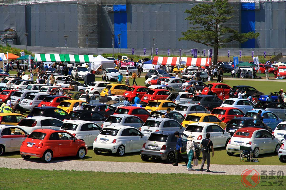 ミラフィオーリ2021には、250台に及ぶ欧州車が参加
