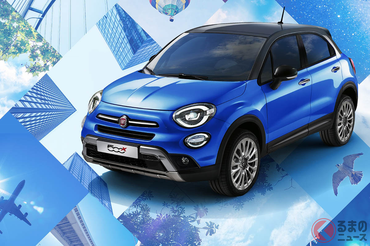 ツインサンルーフを採用することで、圧倒的な開放感を得た限定車「500X グランビスタ」