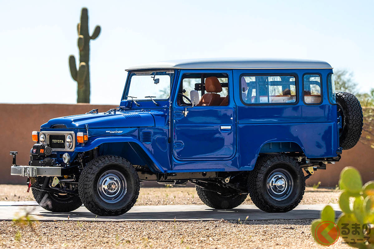 エンジンはランドクルーザー100系にも搭載されていた、1FZ-FE型4.5リッター直列6気筒に換装されている(C)2021 Courtesy of RM Sotheby's