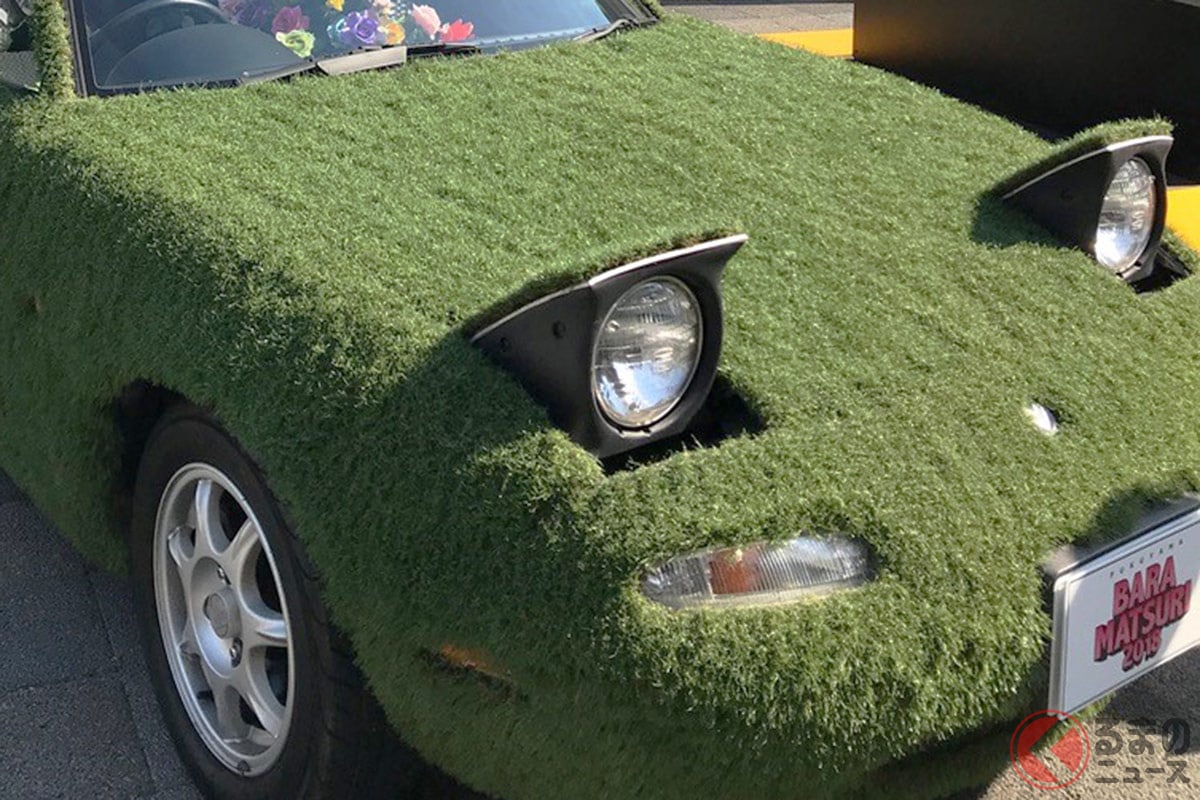 ロードスターに草生えたw 緑々しい奇想天外なクルマ誕生の訳 くるまのニュース ロードスターに草生えたw 緑々しい奇想天外なクルマ誕生の訳 くるまのニュース