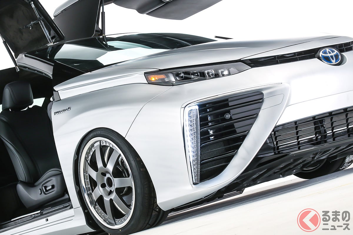 トヨタがタイムマシンをなぜ制作 ミライ の2ドア ガルウィングドア仕様が超絶凄い くるまのニュース トヨタがタイムマシンをなぜ制作 ミライ の2ドア ガルウィングドア仕様が超絶凄い くるまのニュース