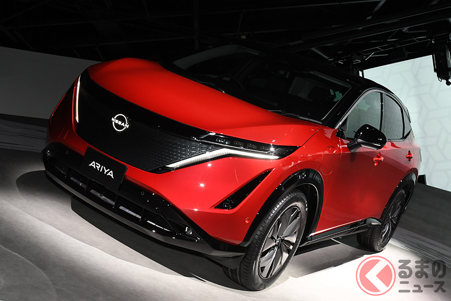 新生日産第1弾 600km超走るev 新型suv アリア 世界初公開 脱ゴーンへ日産ロゴも刷新へ くるまのニュース