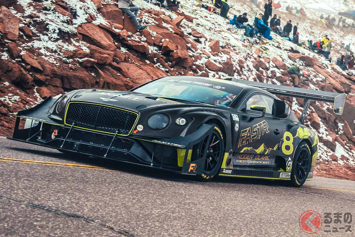 ベントレー初の再生可能燃料で走るレースカー「コンチネンタルGT3パイクスピーク」