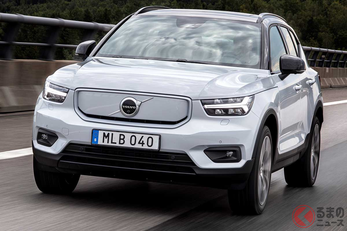 フルEVのボルボ「XC40 リチャージP8 AWD」。2021年中に日本でも登場する予定だ